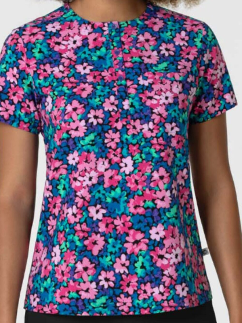 Plus Size Fashion Prints Women's Round Neck Tuck-In
